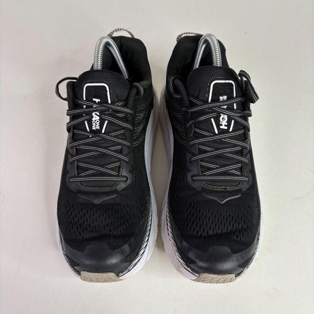 Hoka One One Clifton 6 running Shoes, Mens size 9.5, Black, - Picture 4 of 10